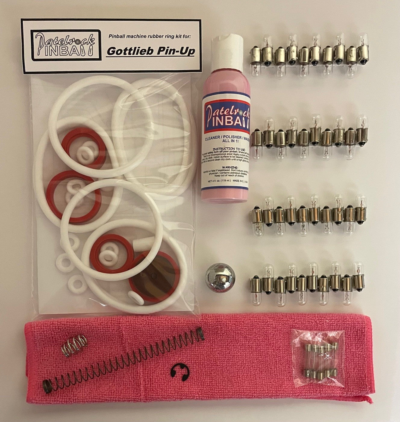 Gottlieb Pin Up Pinball Machine Maintenance Kit