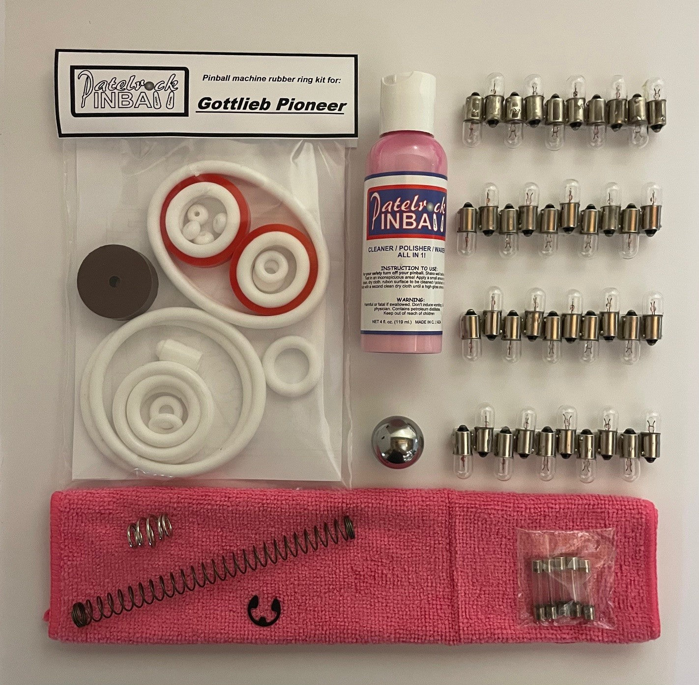 Gottlieb Pioneer Pinball Machine Maintenance Kit