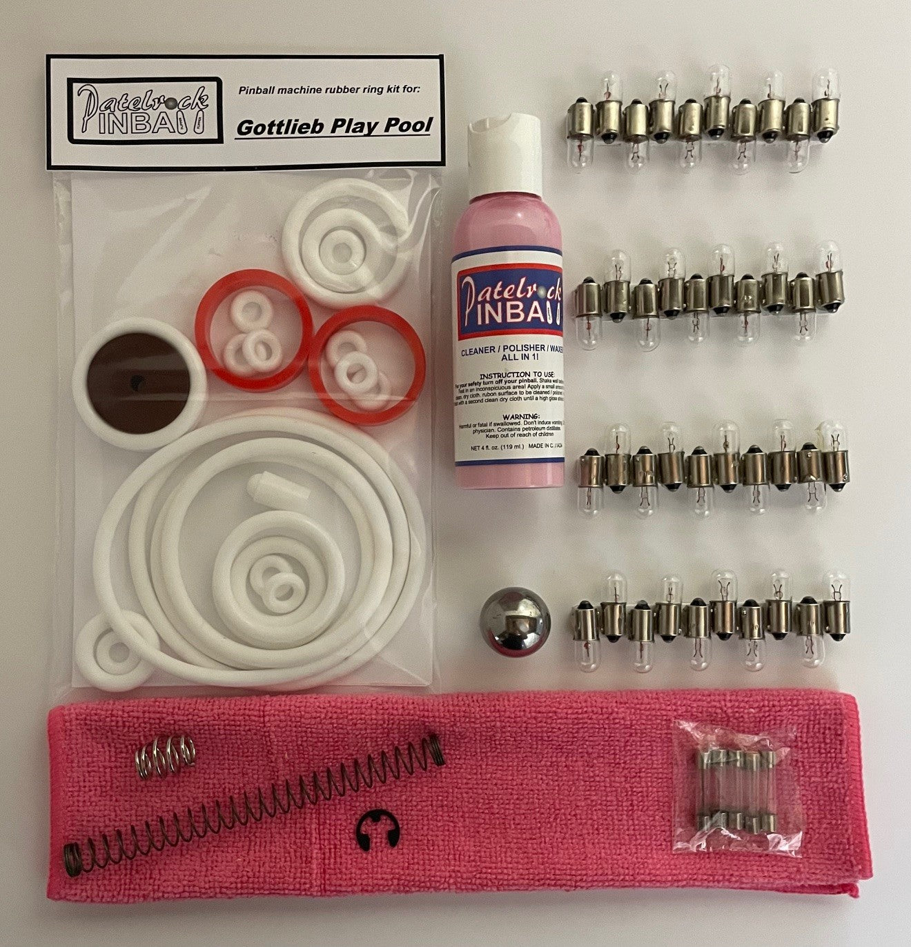Gottlieb Play Pool Pinball Machine Maintenance Kit
