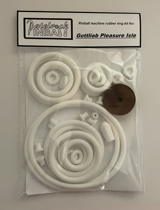 Gottlieb Pleasure Isle Pinball Machine Rubber Ring Kit