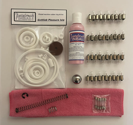 Gottlieb Pleasure Isle Pinball Machine Maintenance Kit