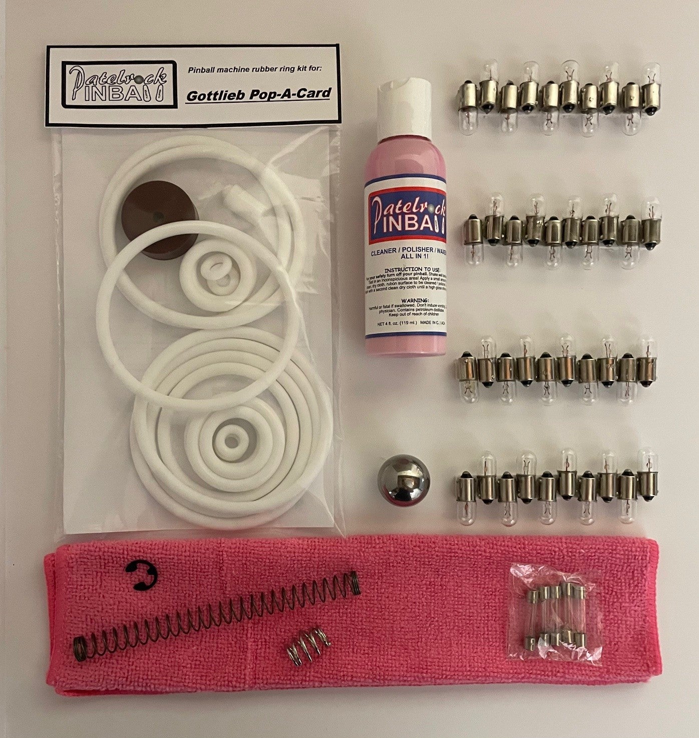 Gottlieb Pop-A-Card Pinball Machine Maintenance Kit