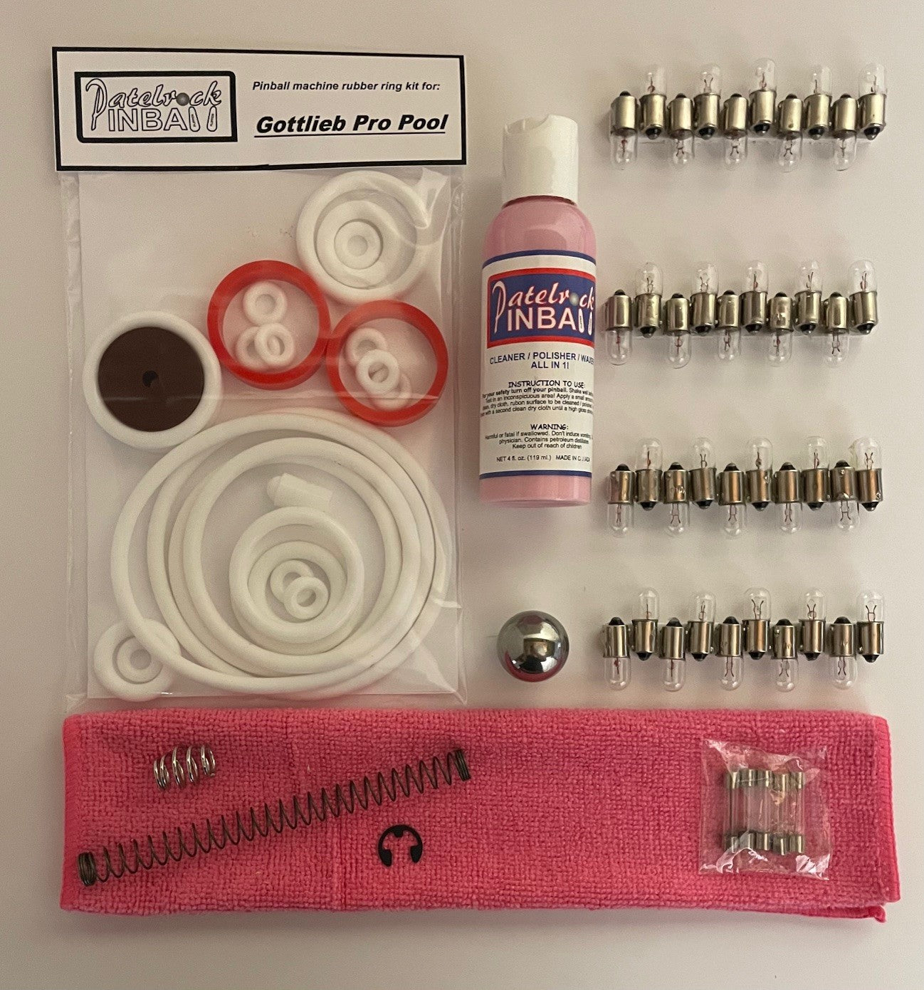 Gottlieb Pro Pool Pinball Machine Maintenance Kit