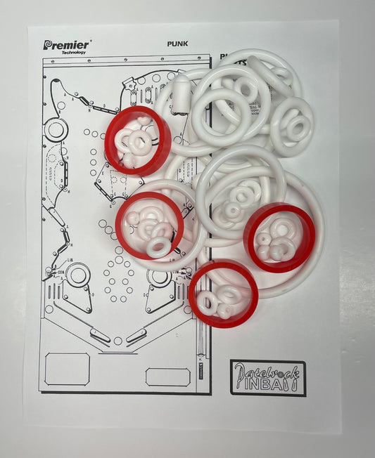 Gottlieb Punk! Pinball Machine Rubber Ring Kit