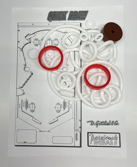 Gottlieb Quick Draw Pinball Machine Rubber Ring Kit