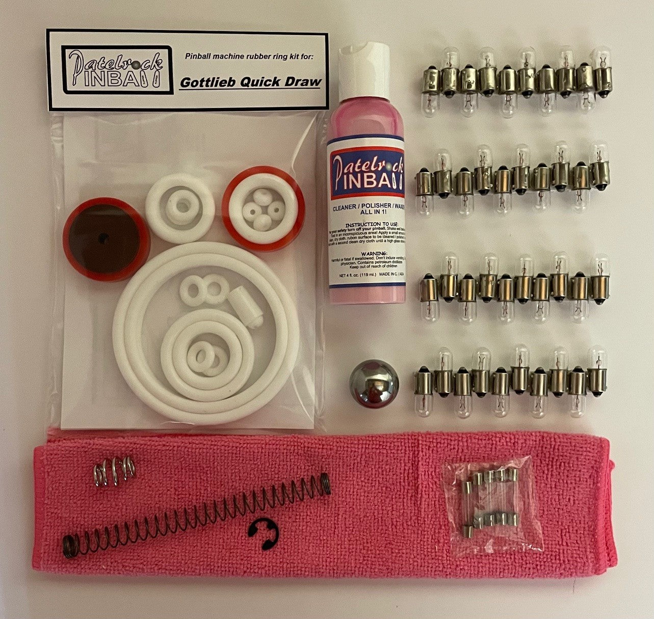 Gottlieb Quick Draw Pinball Machine Maintenance Kit