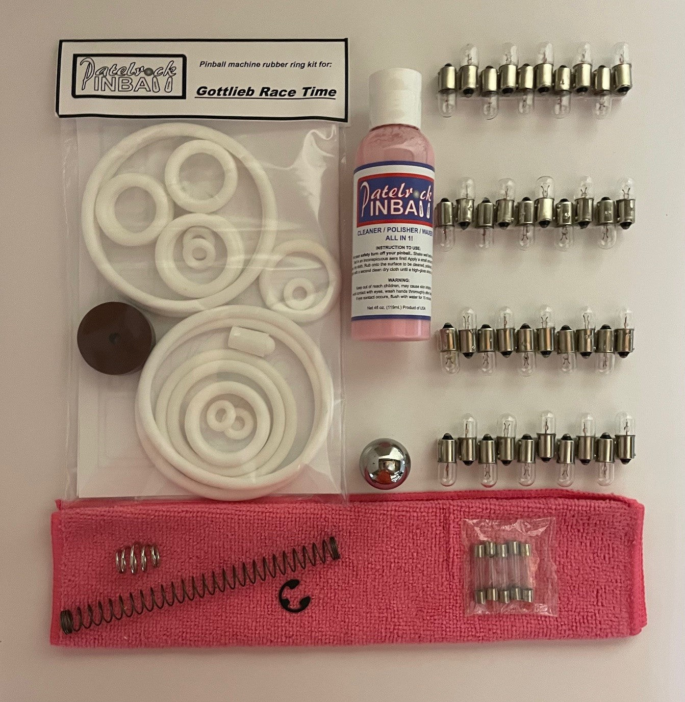 Gottlieb Race Time Pinball Machine Maintenance Kit