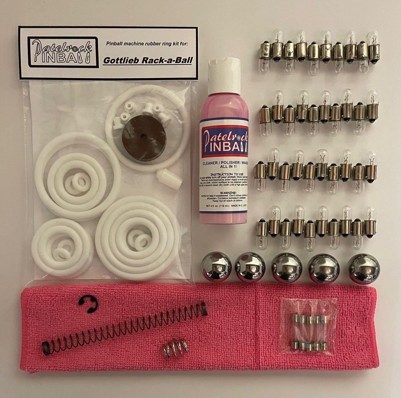 Gottlieb Rack-A-Ball Pinball Machine Maintenance Kit