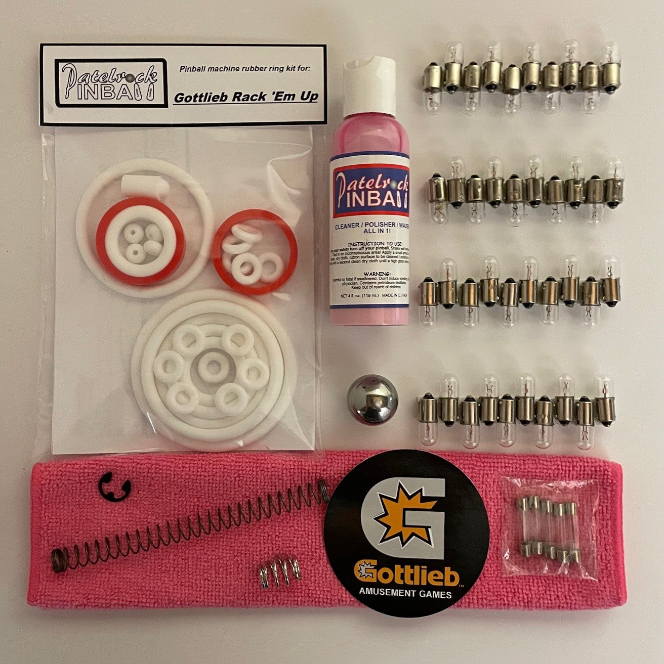 Gottlieb Rack Em' Up Pinball Machine Maintenance Kit