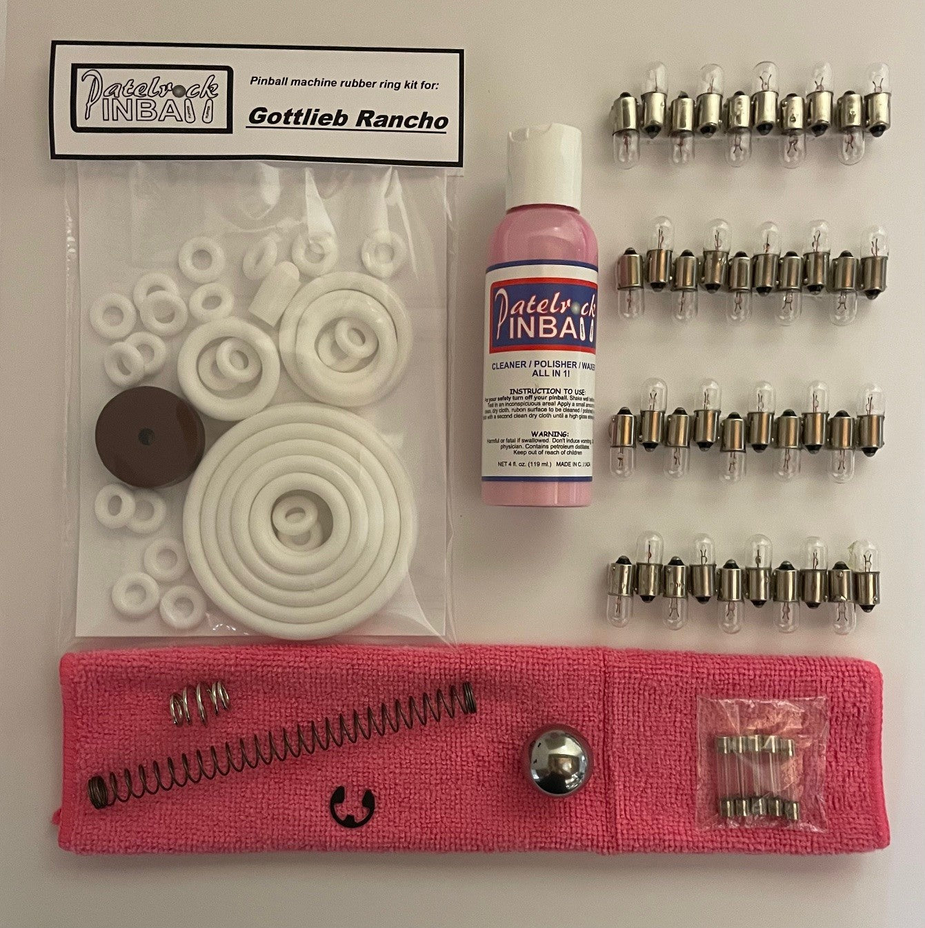 Gottlieb Rancho Pinball Machine Maintenance Kit