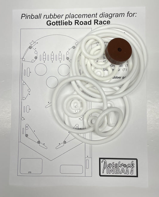 Gottlieb Road race Pinball Machine Rubber Ring Kit