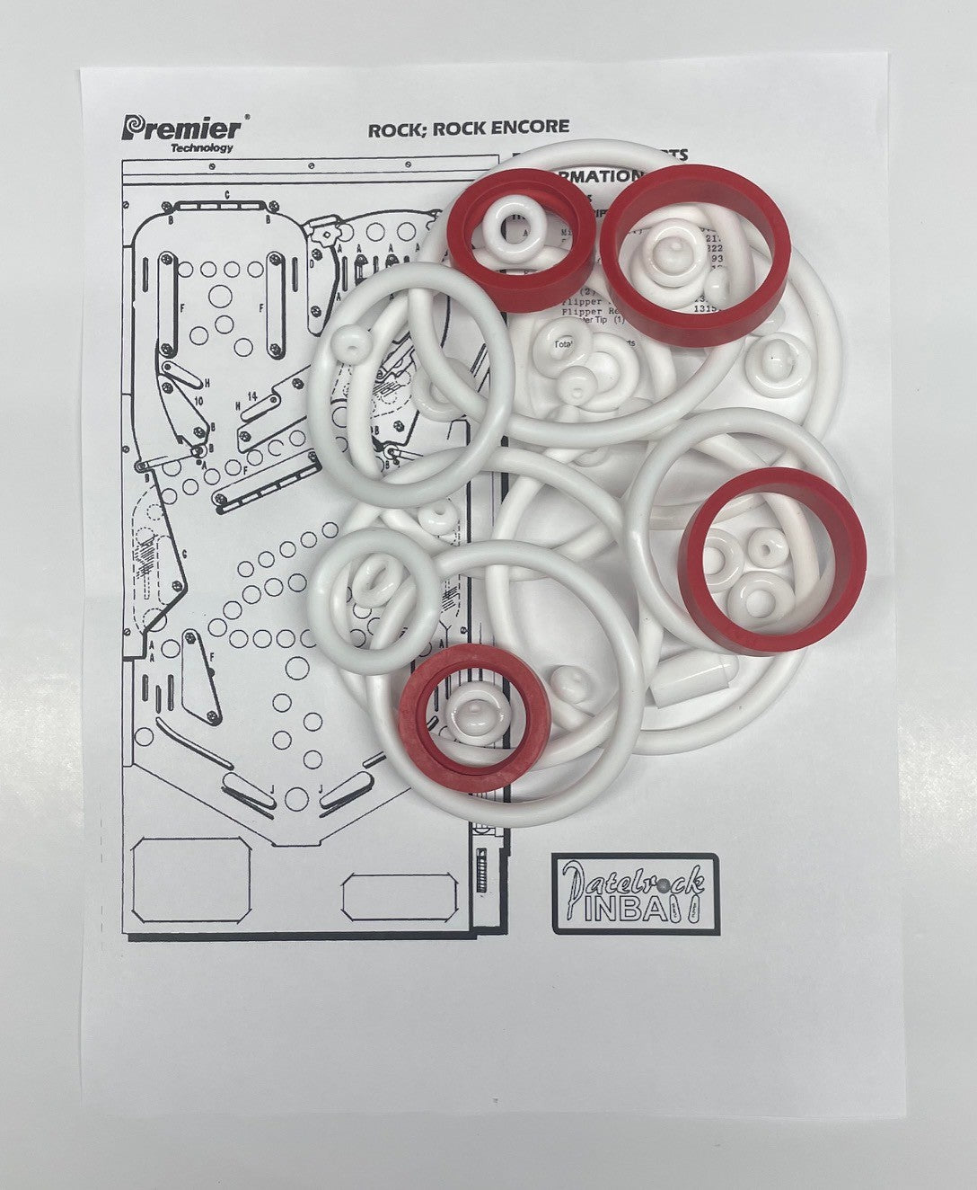 Gottlieb Rock Encore Pinball Machine Rubber Ring Kit
