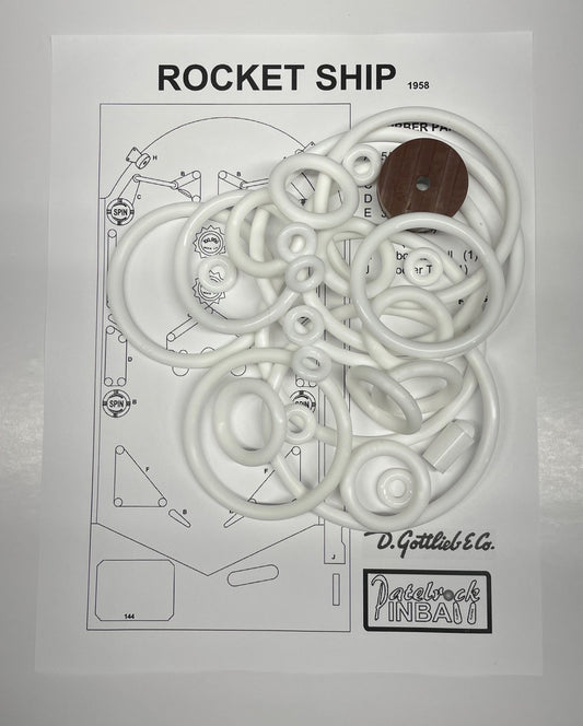 Gottlieb Rocket Ship Pinball Machine Rubber Ring Kit