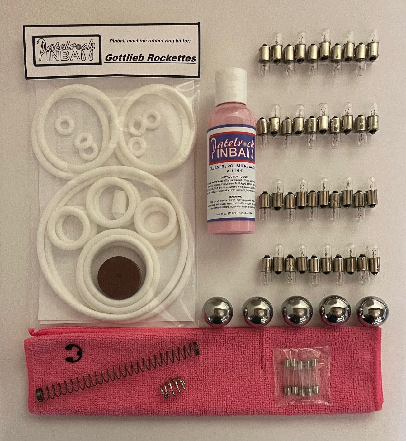 Gottlieb Rockettes Pinball Machine Maintenance Kit