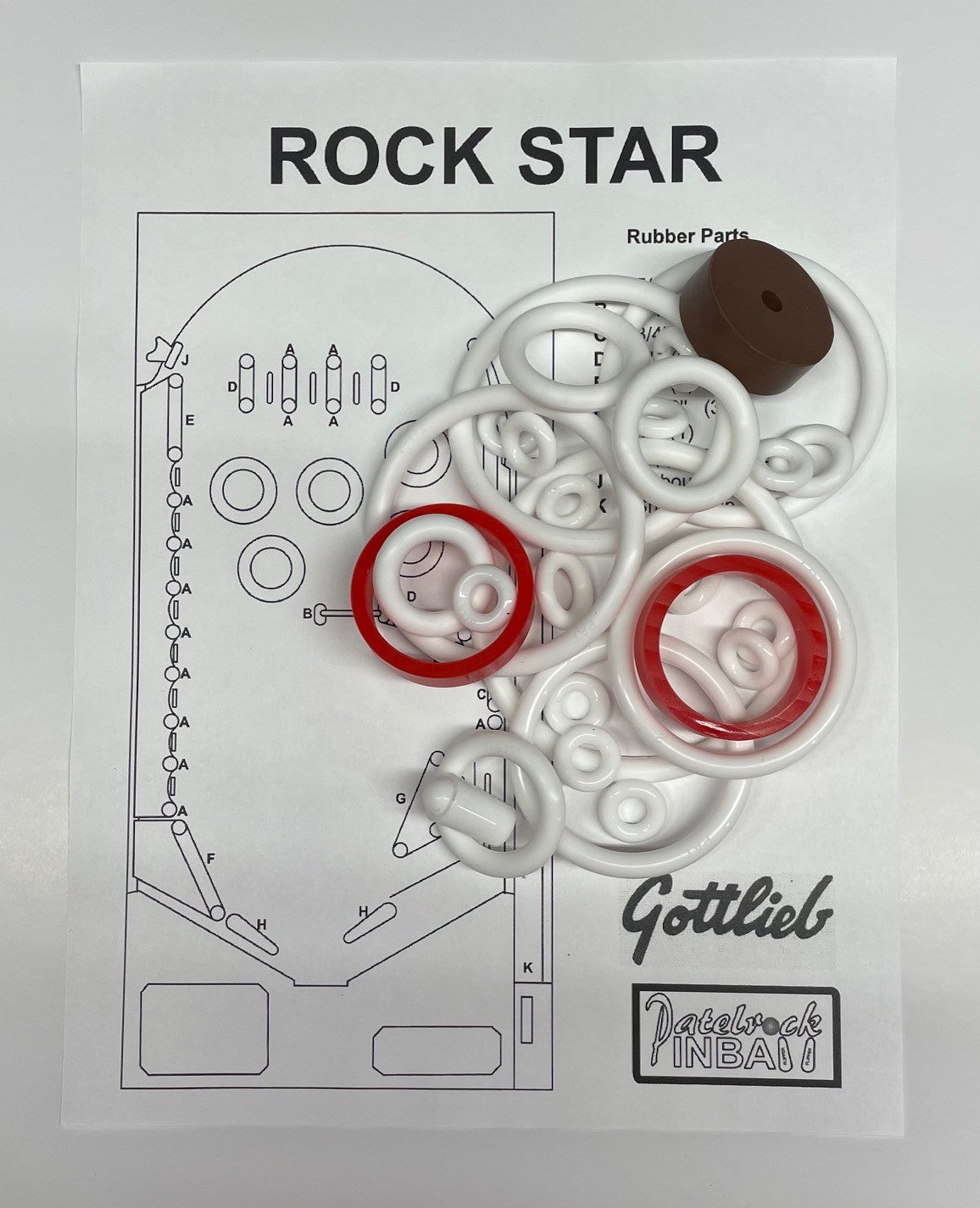 Gottlieb Rock Star Pinball Machine Maintenance Kit