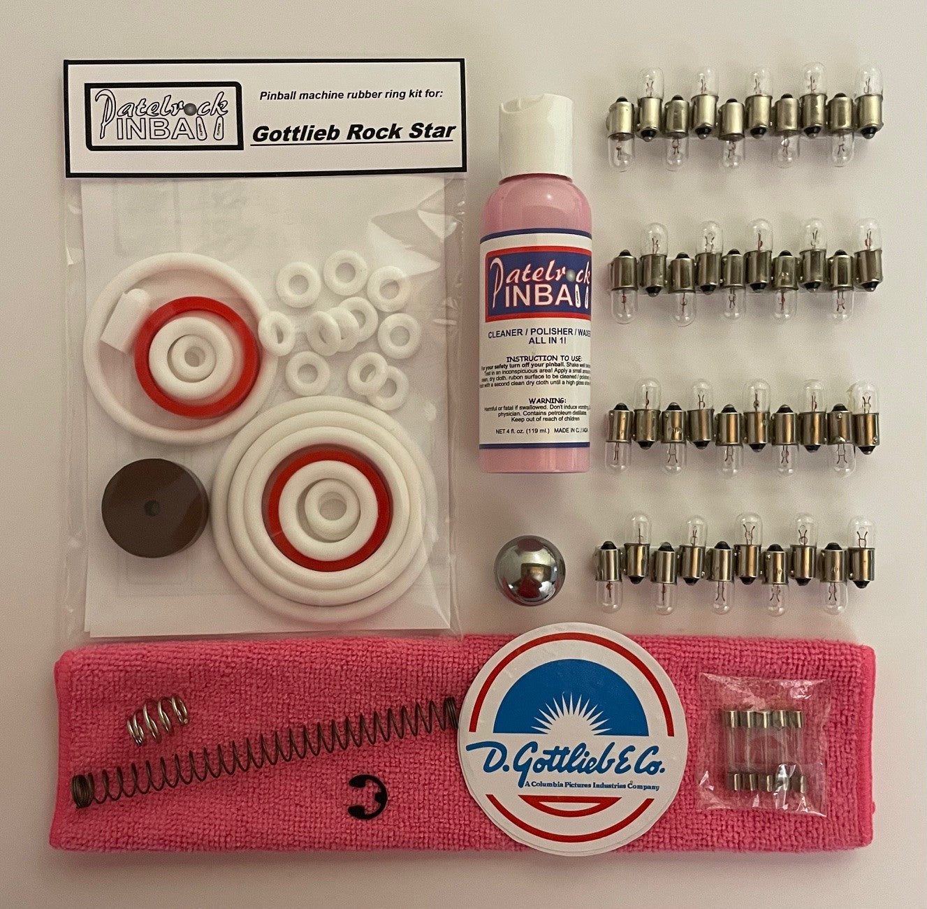 Gottlieb Rock Star Pinball Machine Maintenance Kit
