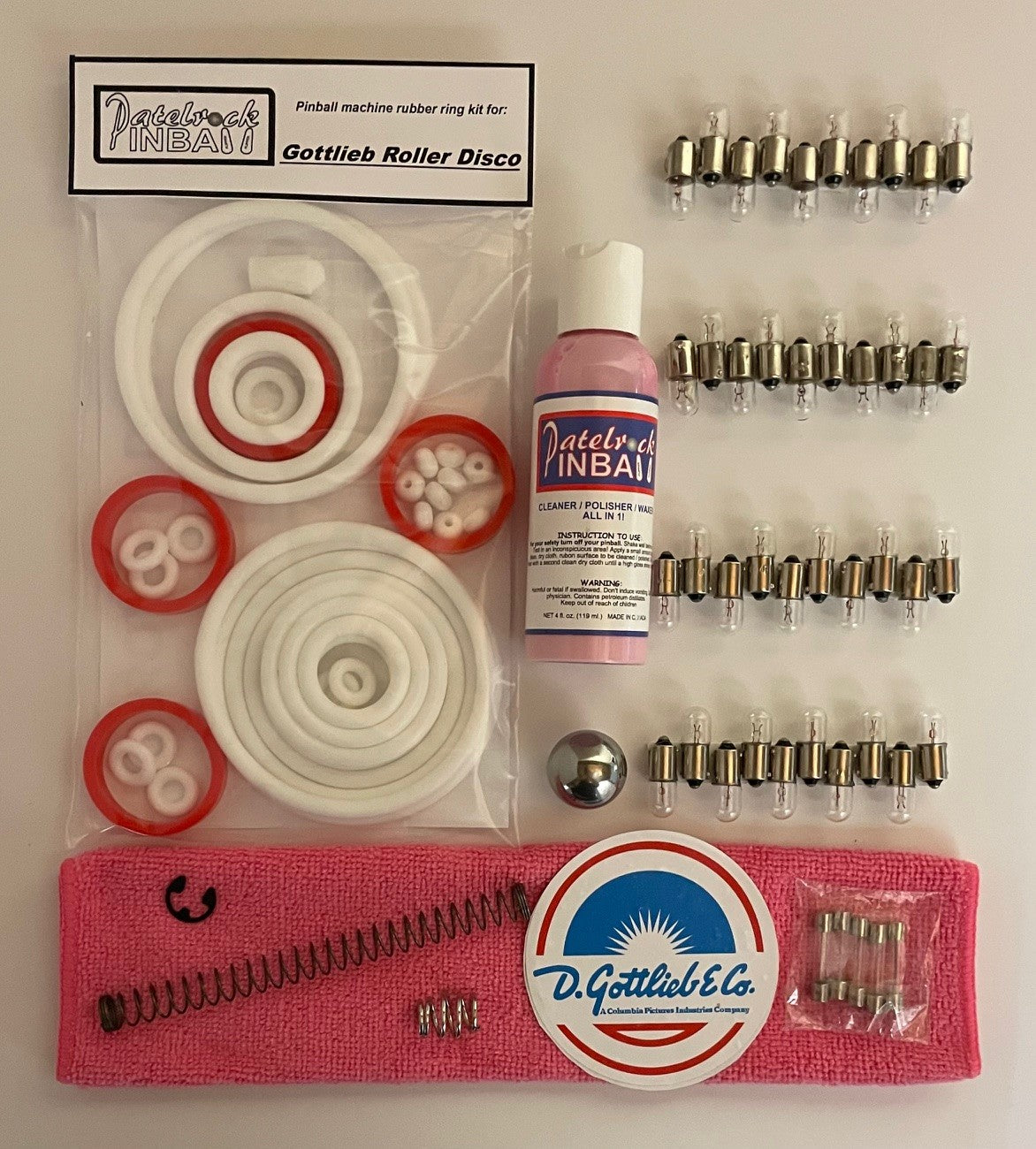 Gottlieb Roller Disco Pinball Machine Maintenance Kit