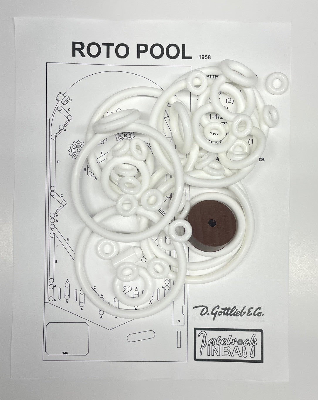 Gottlieb Roto Pool Pinball Machine Maintenance Kit