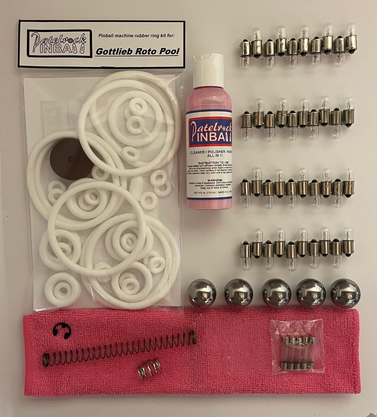 Gottlieb Roto Pool Pinball Machine Maintenance Kit