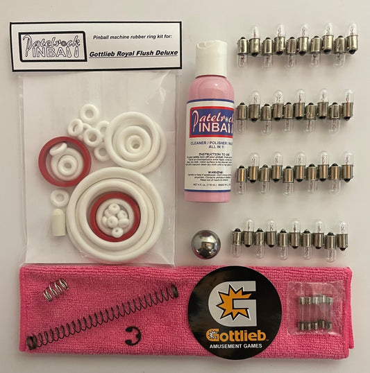 Gottlieb Royal Flush Deluxe Pinball Machine Maintenance Kit