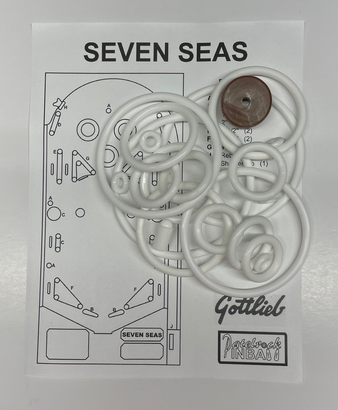 Gottlieb Seven Seas Pinball Machine Maintenance Kit