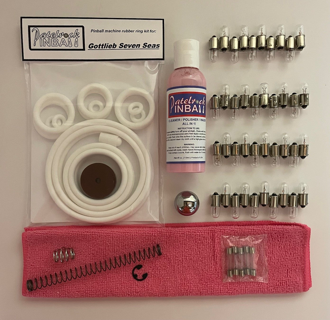 Gottlieb Seven Seas Pinball Machine Maintenance Kit
