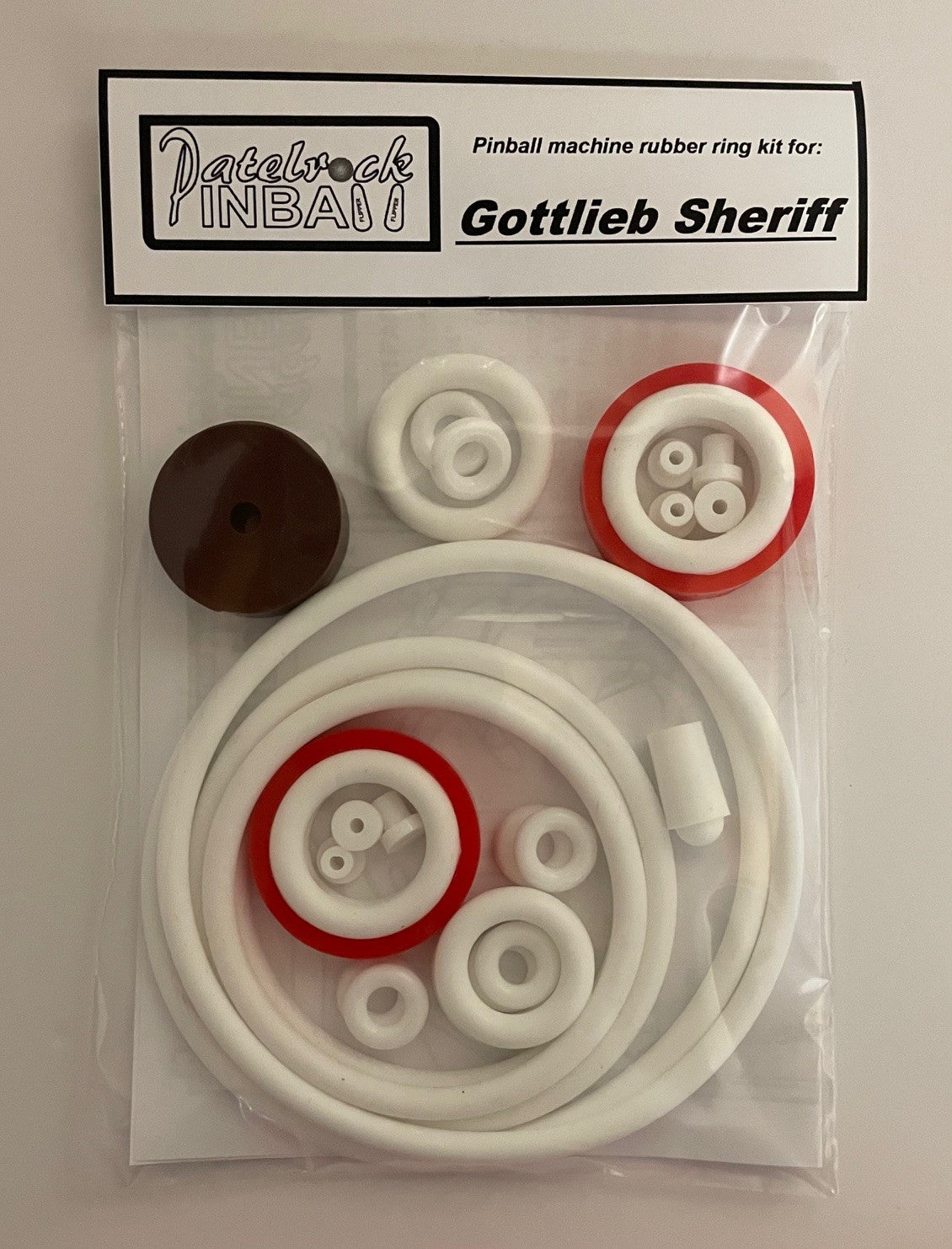 Gottlieb Sheriff Pinball Machine Rubber Ring Kit