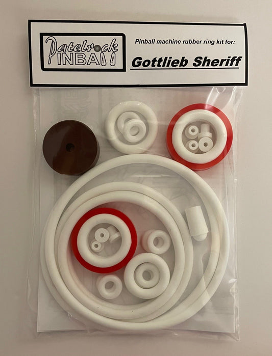 Gottlieb Sheriff Pinball Machine Rubber Ring Kit