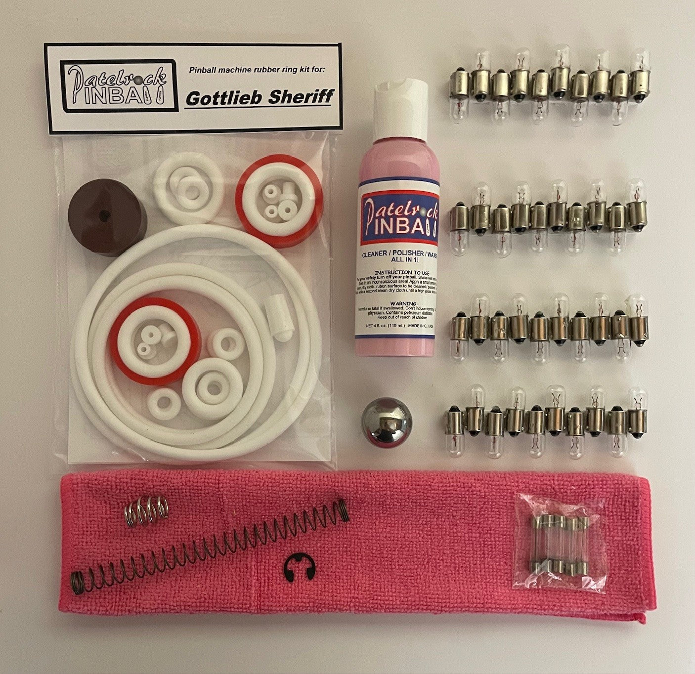 Gottlieb Sheriff Pinball Machine Maintenance Kit