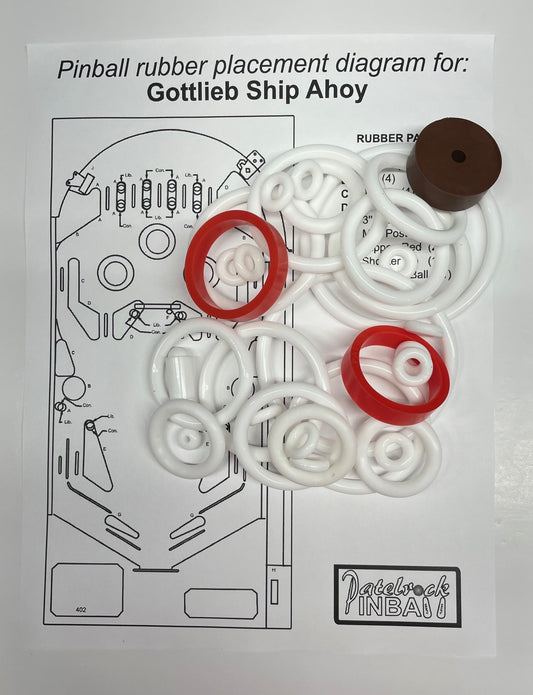 Gottlieb Ship Ahoy Pinball Machine Maintenance Kit