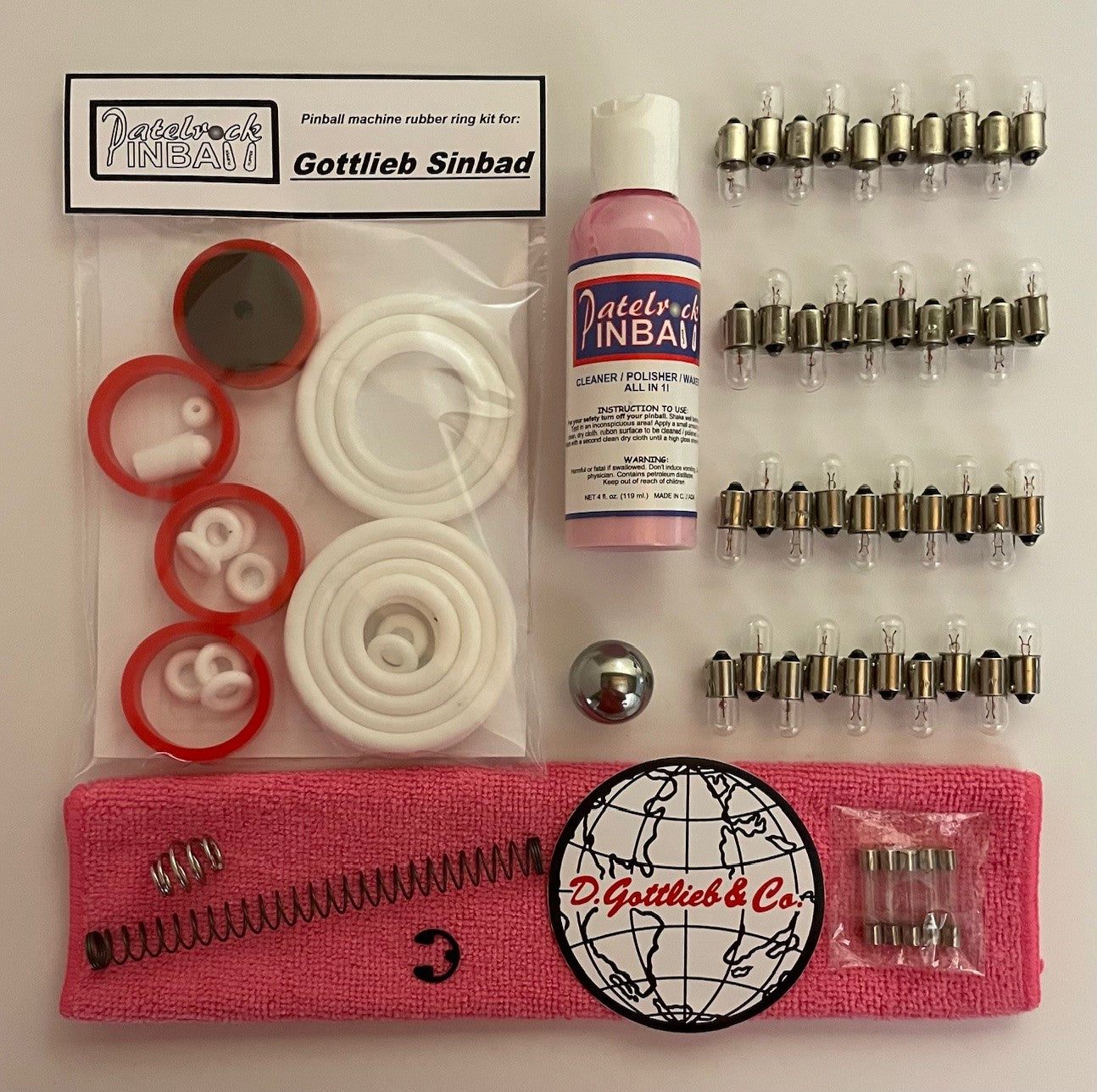 Gottlieb Sinbad (Solid State) Pinball Machine Maintenance Kit