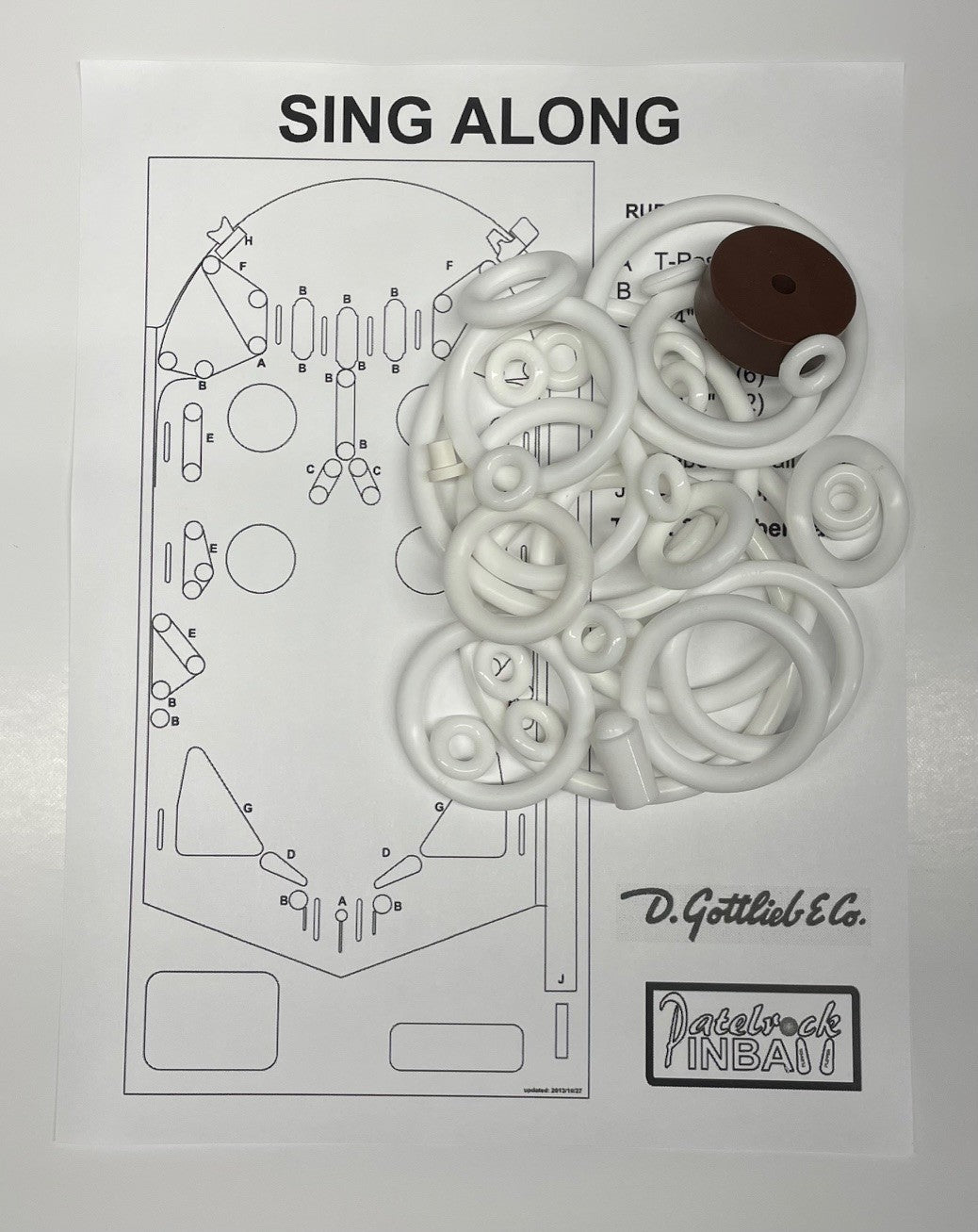 Gottlieb Sing Along Pinball Machine Maintenance Kit