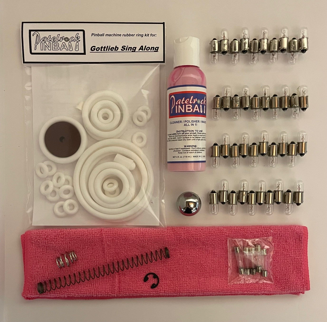 Gottlieb Sing Along Pinball Machine Maintenance Kit