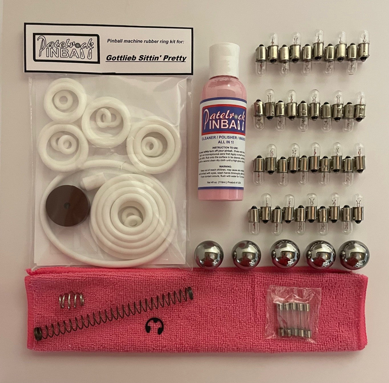 Gottlieb Sittin' Pretty Pinball Machine Maintenance Kit