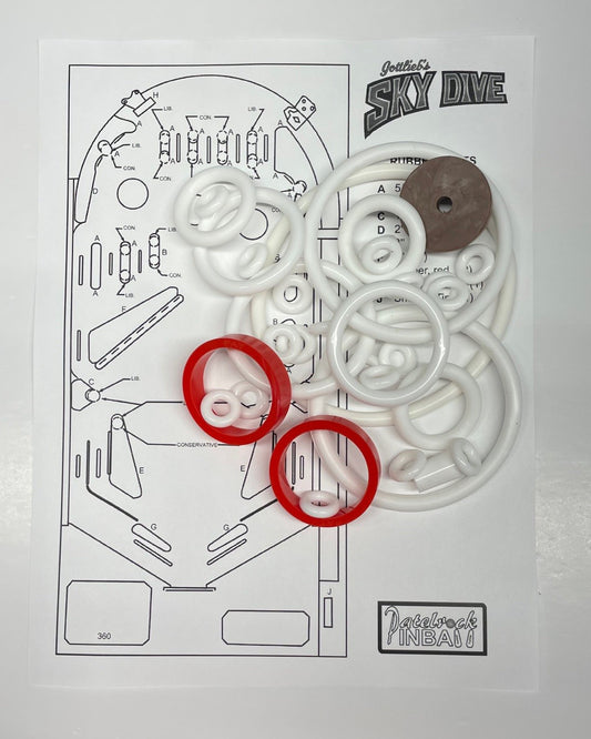 Gottlieb Sky Dive Pinball Machine Rubber Ring Kit