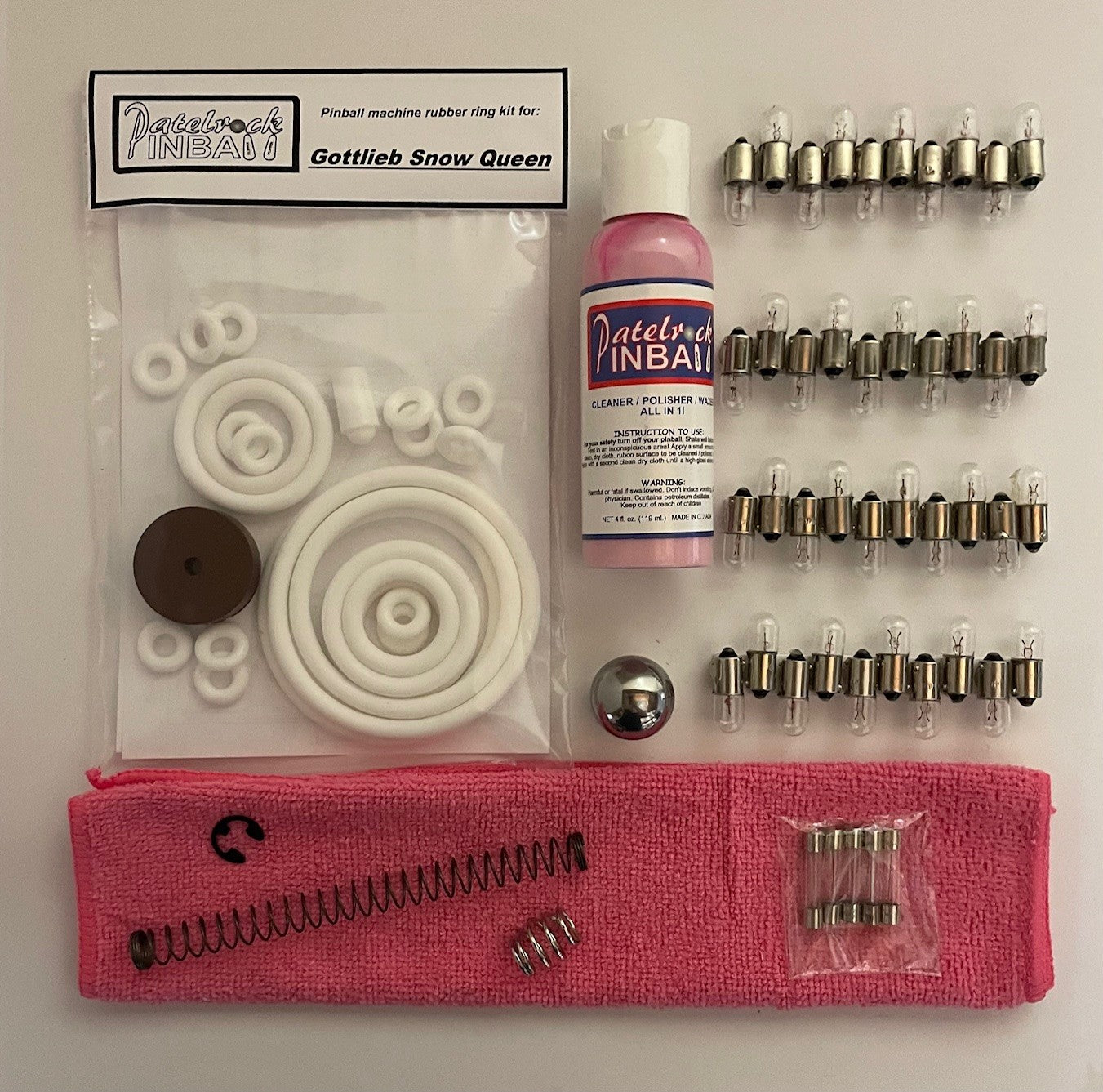 Gottlieb Snow Queen Pinball Machine Maintenance Kit
