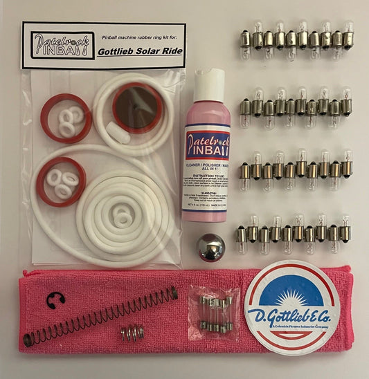 Gottlieb Solar Ride (Solid State) Pinball Machine Maintenance Kit