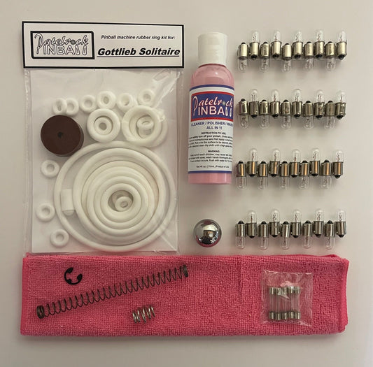 Gottlieb Solitaire Pinball Machine Maintenance Kit