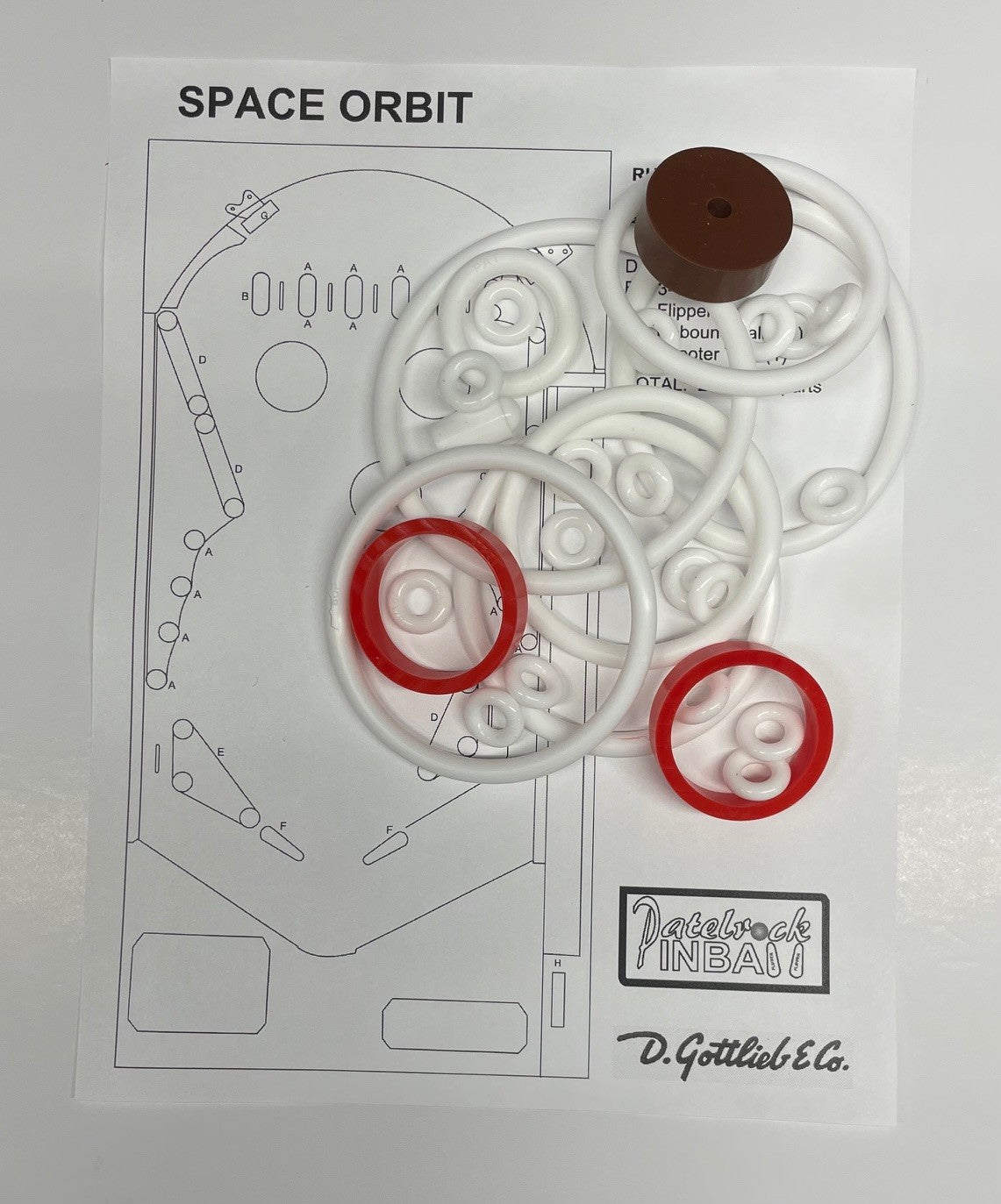 Gottlieb Space Orbit Pinball Machine Maintenance Kit