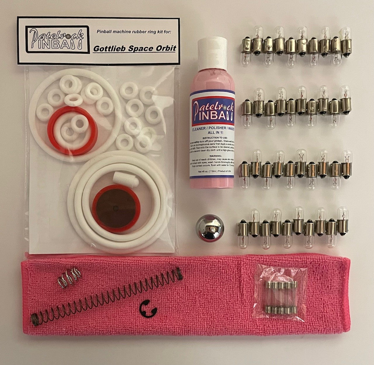 Gottlieb Space Orbit Pinball Machine Maintenance Kit