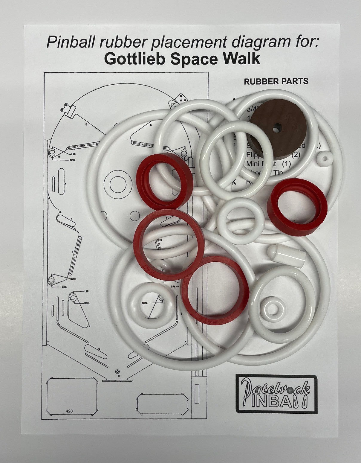 Gottlieb Space Walk Pinball Machine Maintenance Kit