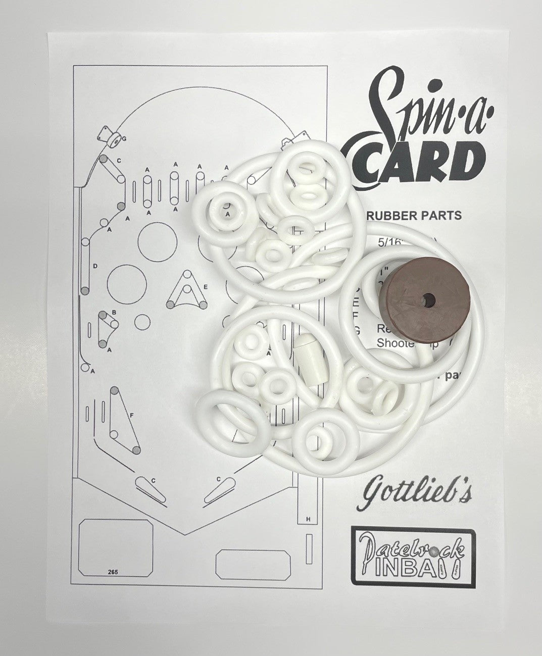 Gottlieb Spin-A-Card Pinball Machine Maintenance Kit