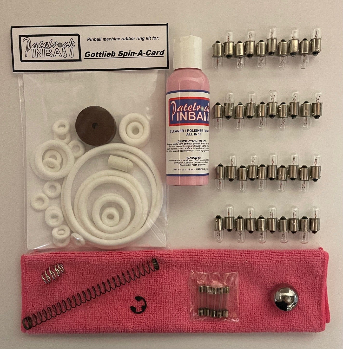 Gottlieb Spin-A-Card Pinball Machine Maintenance Kit