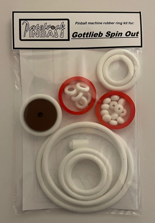 Gottlieb Spin Out Pinball Machine Rubber Ring Kit