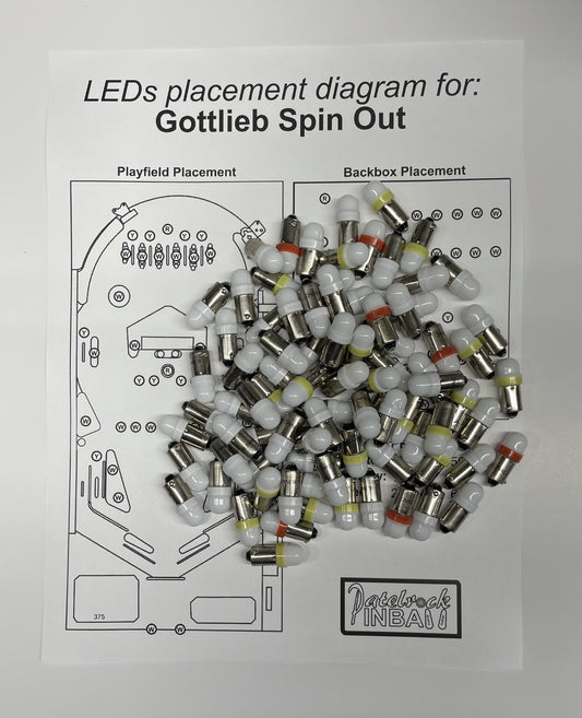 Gottlieb Spin Out LED Conversion Kit