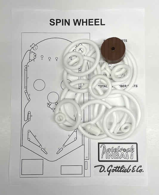 Gottlieb Spin Wheel Pinball Machine Rubber Ring Kit