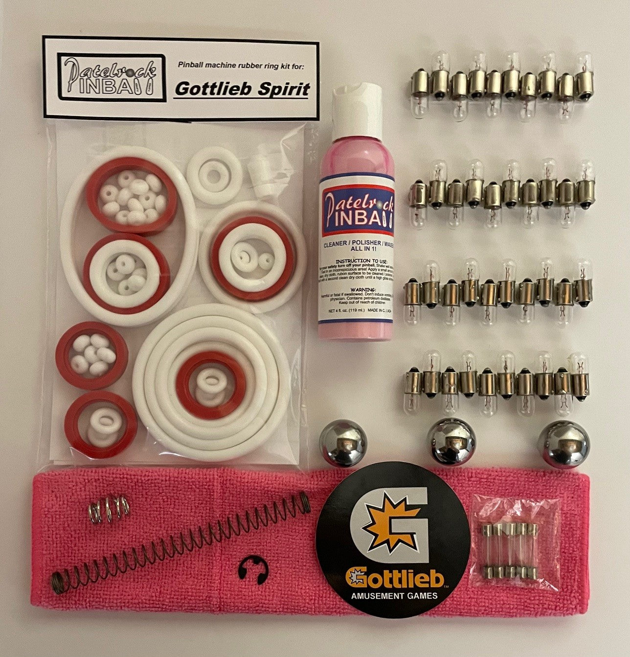 Gottlieb Spirit Pinball Machine Maintenance Kit