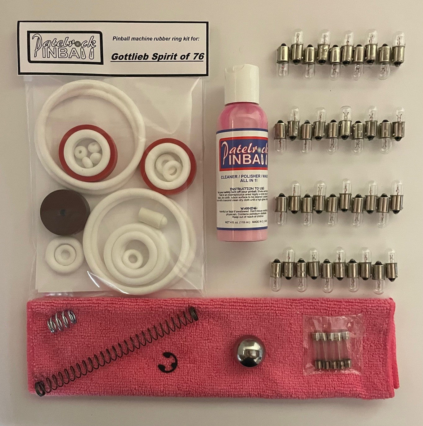 Gottlieb Spirit of 76 Pinball Machine Maintenance Kit