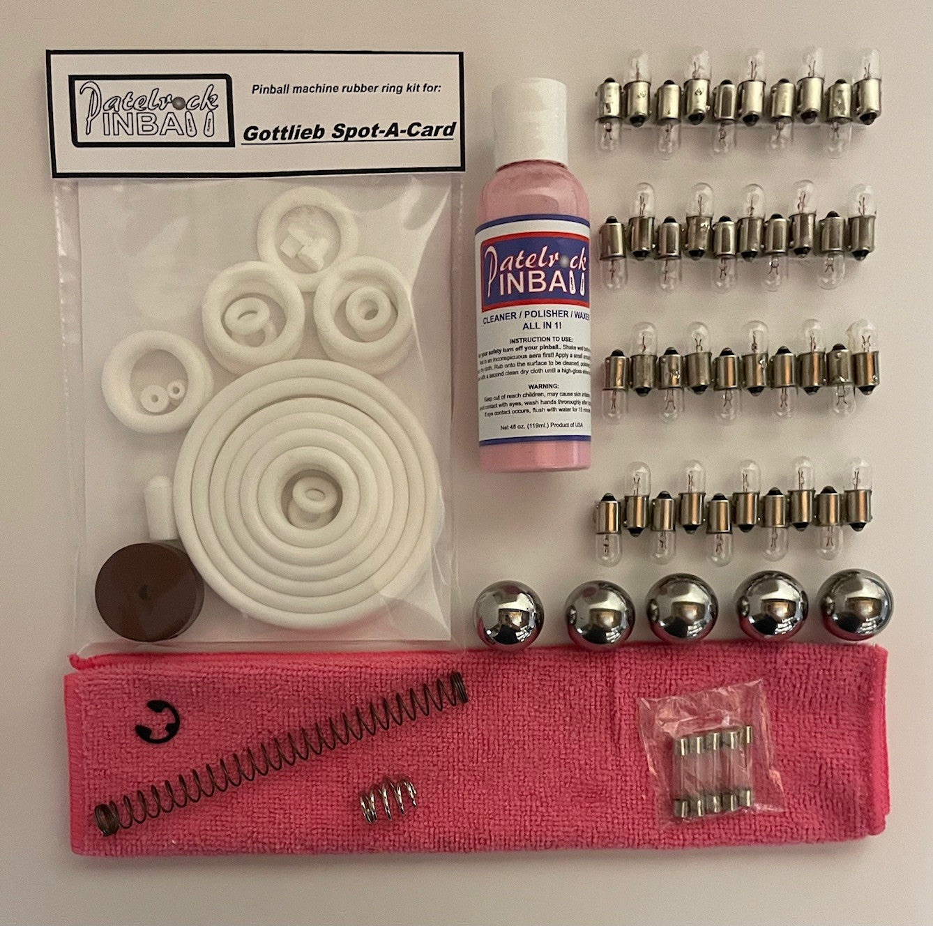 Gottlieb Spot A Card Pinball Machine Maintenance Kit