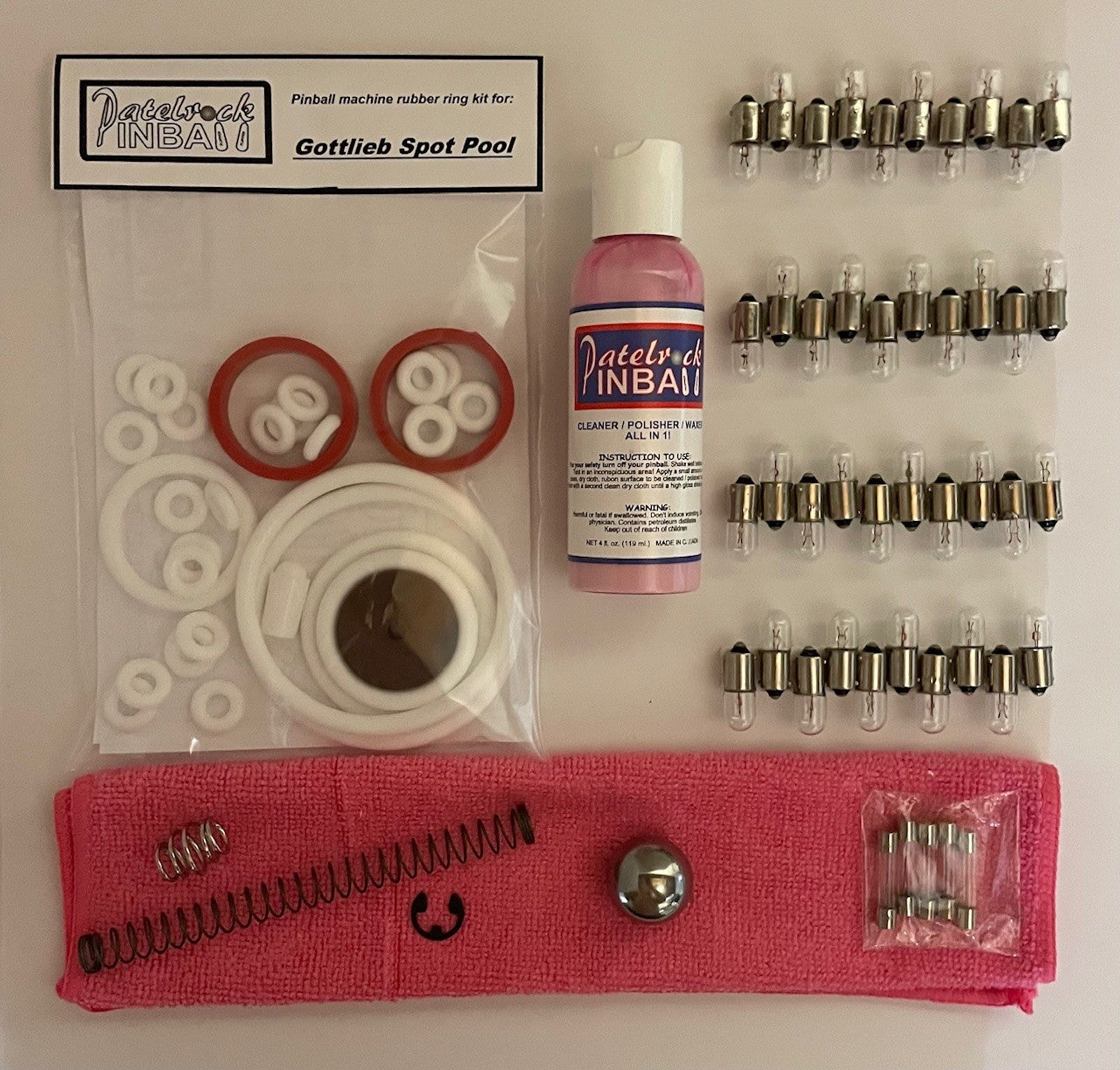 Gottlieb Spot Pool Pinball Machine Maintenance Kit